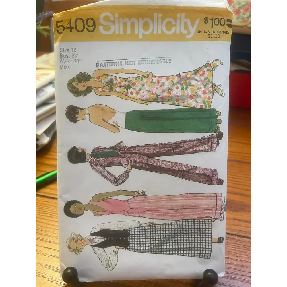 Vintage Sewing Pattern Lot Simplicity McCall’s Vogue Butterick 70s 80s Fashion